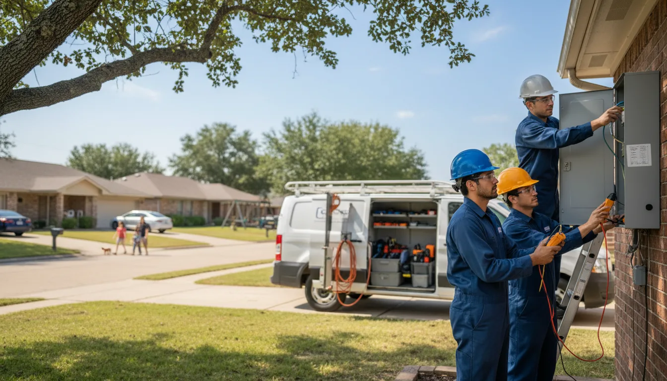Certified electrician providing emergency electrical services in Higginson, AR